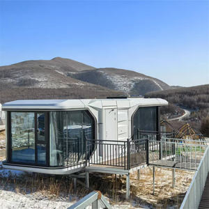 Chambres d'hôtel préfabriquées modernes, maison modulaire en capsule entièrement meublée pour un déploiement rapide dans les stations balnéaires, les auberges et les marchés locatifs - Product Image 1