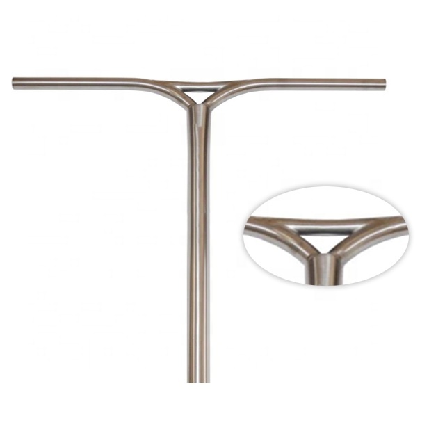 Oversized ultralight Gr9 high strength Y shaped pro stunt scooter handle bars titanium scooter bars