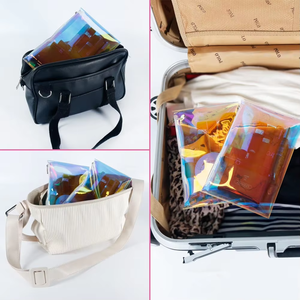 Hot <strong>Sale</strong> Women Pvc Makeup Pouch Portable Blank Holographic Travel <strong>Cosmetic</strong> <strong>Bag</strong> - Product Image 6