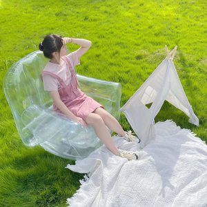 Chaise gonflable transparente pour salle de jeux/fête/salon/chambre/<span class=keywords><strong>piscine</strong></span>, canapé transparent pour pelouse - Product Image 2
