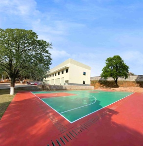 INOLP Quick Install Basketball Court Prefabricated Silicone <b>PU</b> Rolls Easy Maintenance with Chemical Free <b>Adhesive</b> - Product Image 4
