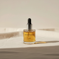 Flacon compte-gouttes vide en verre ambré dépoli de luxe avec bouchon en bambou pour sérum et huile essentielle, personnalisable, 30 ml, 50 ml, 100 ml, 4 oz