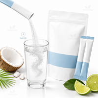 Poudre d'électrolytes de coco en sachets avec Sodium, Potassium, Magnésium – Mélange de boisson OEM à marque privée