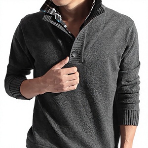 Brandour Apparels Custom <b>Men's</b> Anti-Wrinkle Wool/Acrylic Pullover <b>Turtle</b> <b>Neck</b> Sweater Winter Long Sleeve Knit Front Logo Single - Product Image 2