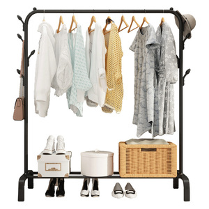 Floor-standing <b>clothes</b> <b>rack</b>, bedroom coat <b>rack</b>, home living room trendy luxury <b>clothes</b> <b>rack</b>, double pole <b>clothes</b> drying <b>rack</b> - Product Image 1