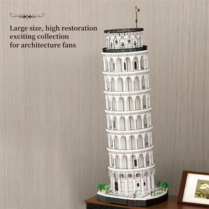 Reobrix 66025 7 <span class=keywords><strong>Tour</strong></span> <span class=keywords><strong>de</strong></span> <span class=keywords><strong>Pise</strong></span> inclinée, Italie, Ensemble <span class=keywords><strong>de</strong></span> briques, Monument du patrimoine mondial, Blocs <span class=keywords><strong>de</strong></span> construction MOC pour cadeau <span class=keywords><strong>de</strong></span> Noël - Product Image 5