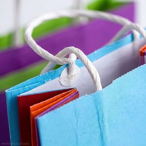 Custom Printed Mini Paper Bag White <b>Brown</b> Kraft Budget-Friendly Shopping Gift Bag with Your Own Logo for Wallet Use - Product Image 5