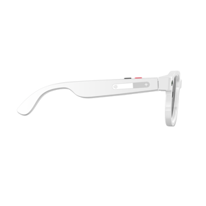 Smart <b>Glasses</b> With Dual <b>Camera</b> Touch Control Plastic Titanium Frame White Color Phone Call Function G1 - Product Image 4