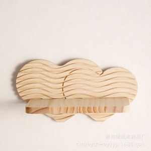 Heart Shaped <b>Pine</b> Wood Wall <b>Shelf</b> Natural Color Wall Mounted Home Decoration For Valentine'S Day - Product Image 4