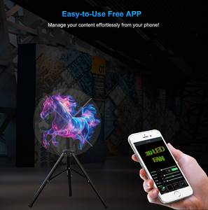 Ventilador de holograma de sincronización multipantalla con soluciones de visualización de contenido personalizado para señalización <span class=keywords><strong>digital</strong></span> para cautivar al público - Product Image 3