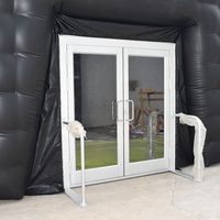 Tente gonflable de Cube de glace noire de taille personnalisable de haute qualité pour le cinéma mobile