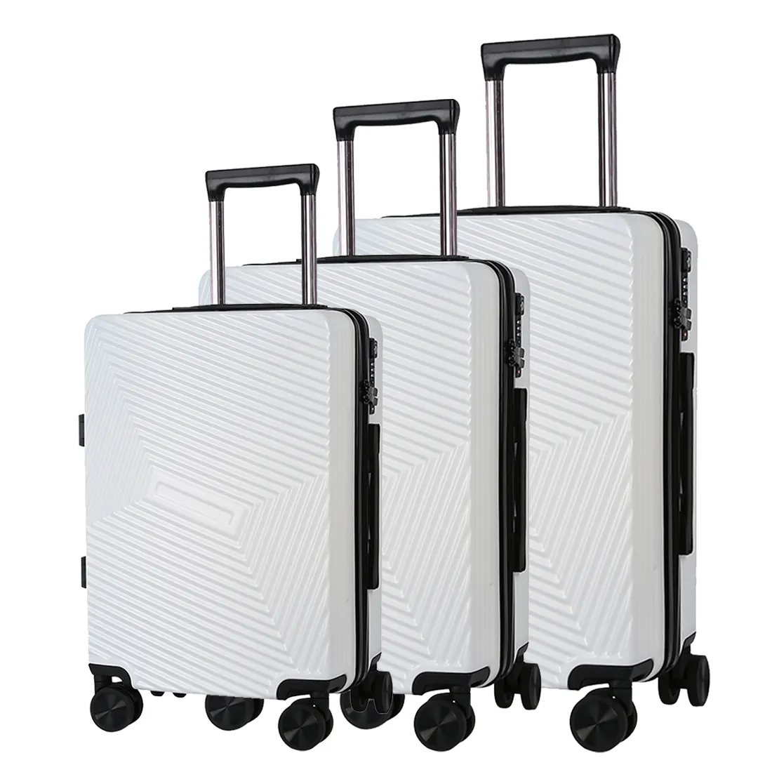 Bán buôn sang trọng thiết kế tùy chỉnh in logo xe đẩy đi du lịch Bộ túi du lịch vali hành lý