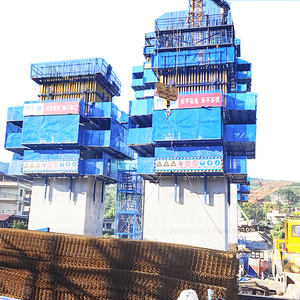 Sistema de Encofrado de Muros Autoescaladores Hidráulicos de Acero para la Construcción de Pilotes de Puentes - Product Image 1