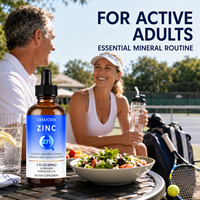 Gouttes de zinc OEM 60 ml liquides sans arôme, qualité alimentaire, soutien immunitaire, complément énergétique, gouttes de zinc