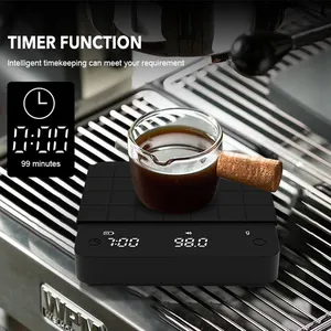 Portable Mini 99 Minutes Automatique Timing LED Affichage Électronique Rechargeable Espresso Balance À Café Numérique