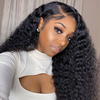 CLJhair 150% Perruque ondulée indienne brun moyen avec fermeture à lacet HD Cheveux vierges de la meilleure qualité