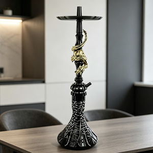 Ensemble de chicha miniature en acier inoxydable de qualité supérieure, design moderne et écologique, chicha portable complète pour fumer le shisha - Product Image 2