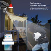 Caméra de sécurité avec carte SIM cellulaire 4G LTE, alimentée par énergie solaire, vision nocturne couleur, caméra 4G 2MP, extérieure, H.265, caméra IP Wifi solaire