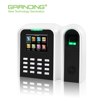 Terminal de pointage biométrique T9 personnalisable avec lecteur d'empreintes digitales TCP/USB et carte d'identité
