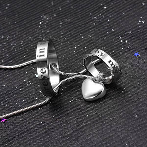 Forever in My Heart, <span class=keywords><strong>ya</strong></span> <span class=keywords><strong>No</strong></span> junto a mi lado collar urna conmemorativo de cremación para cenizas colgante joyería-i love you - Product Image 3