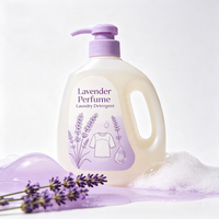Détergent à lessive au parfum naturel de lavande, parfum longue durée, élimination des taches tenaces, liquide de nettoyage des vêtements