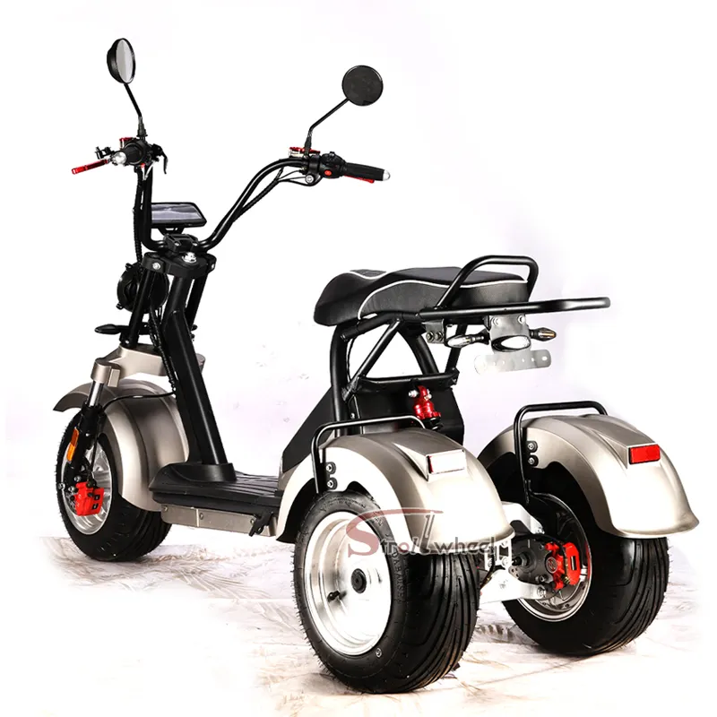 3 wheel electric scooter eu warehouse citycoco 3000w 60v20ah battery three wheel electric tricycle electric chopper motorcycle