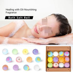 Huile essentielle de fleurs de rose séchées, bombes de bain moussantes, boules de bain au sel de mer premium, effet bulles explosives, échantillons en gros, soins de la peau, OEM - Product Image 2