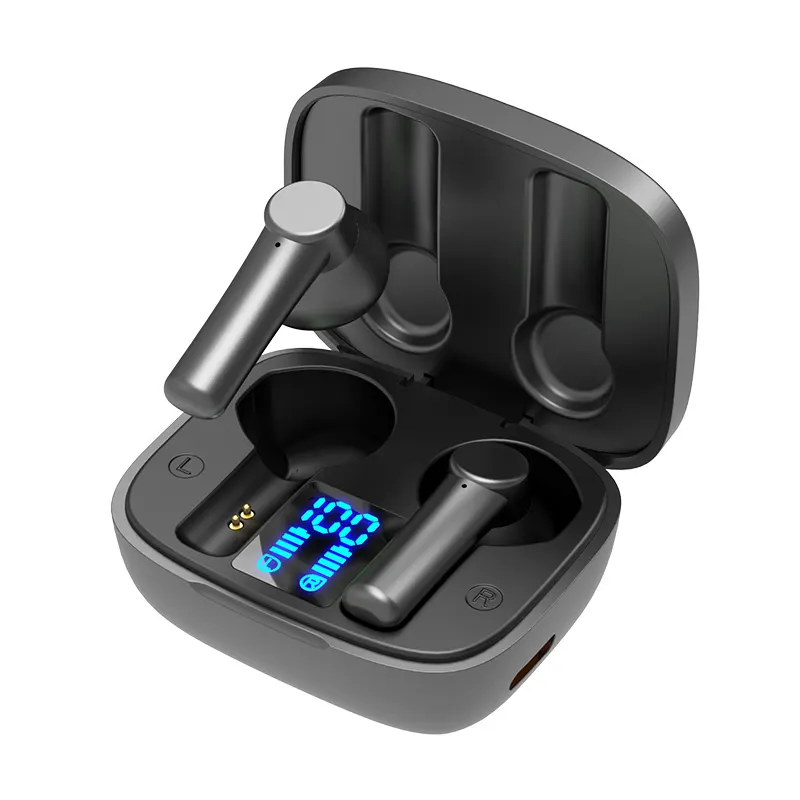 Waterproof True Wireless Earbuds With Charging Case Type C Charge Two Earphone Hands Free Touch Control