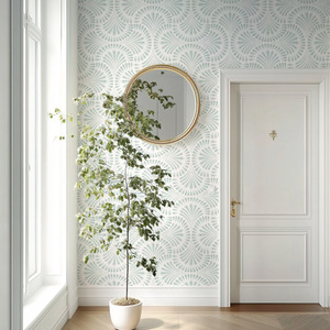 <span class=keywords><strong>Papier</strong></span> <span class=keywords><strong>peint</strong></span> auto-adhésif bleu à motif cachemire, sans couture, amovible, à peler et coller, pour la décoration murale de la maison, l'art mural, la décoration de chambre et les motifs végétaux - Product Image 1