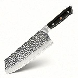 USA Mairun Professional 8-Inch G10 Damascus Hammering Chef's <b>Knife</b> Wood Eco-Friendly Ambidextrous Stainless Carbon Steel - Product Image 1