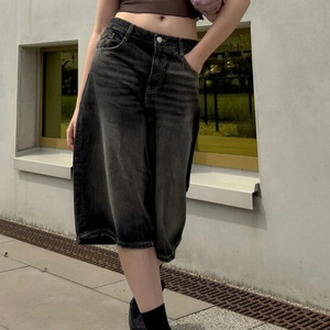 FY Wholesale <strong>Women</strong> Baggy <strong>Denim</strong> Bermuda <strong>Shorts</strong> Vintage Straight Wide Leg <strong>Denim</strong> Long <strong>Shorts</strong> Casual Y2k <strong>Knee</strong> <strong>Length</strong> Jean Jorts - Product Image 5