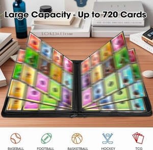 Heavy Duty 12 Pocket Card <strong>Binder</strong> Double Sided Pages <strong>Pokemoned</strong> for Collectibles Lightweight Portable YGL SY - Product Image 5