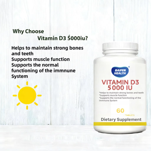 Suplemento de Vitamina D3 para Adultos OEM com Multivitaminas 5000UI por Comprimido, 60 Comprimidos para Suporte Imunológico - Product Image 2