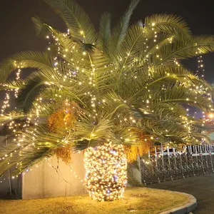 LED Small Color Flashing String Lights Outdoor Waterproof Sky Stars Tree Atmosphere Hanging Lights Decorative Star Lights
