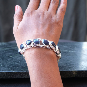 High Quality Men's Trendy Charm <b>Bracelet</b> with Sunstone Gemstone Gold Plated Brass Sterling Silver Options Energy <b>Healing</b> Jewelry - Product Image 2