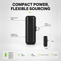 Chargeur de téléphone portable d'urgence mini portable 10W à charge rapide, batterie externe à usage unique, batterie externe de poche pour les situations d'urgence en extérieur