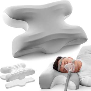 Bantal CPAP Huaju Cervical Support Memory Foam untuk Meredakan Nyeri Leher, Sarung Dapat Dilepas dan Dicuci, Posisi Tidur yang Dapat Disesuaikan - Product Image 1