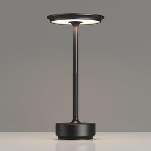 Lampe de table portable sans fil 3W à piles avec commande tactile pour intérieur, maison, salle de lecture, corps en aluminium - Product Image 1