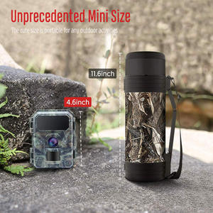 Caméra de chasse sur sentier super mini 48MP/4K IP66 étanche pour la faune, <span class=keywords><strong>distance</strong></span> PIR de 20 m avec détection de mouvement pour la ferme et la forêt - Product Image 5