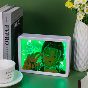 Figura de Attack on Titan Anime <span class=keywords><strong>Manga</strong></span> lámpara Demon Slayer Anime caja de luz regalo LED luz de noche lámpara de mesa regalos de cumpleaños para niños - Product Image 5