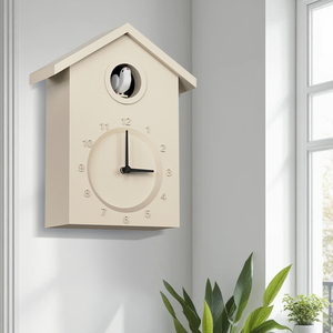 Orologio da Parete a Cucù con Display Analogico, Movimento Silenzioso al Quarzo, Design Tradizionale, Ideale per Matrimoni e Pensionamenti - Product Image 1