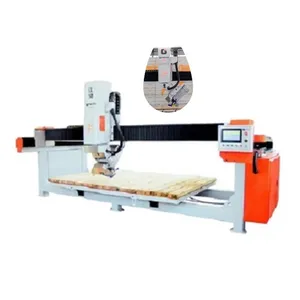 Alto processamento preciso Mármore Granito Quartz Stone Cutting Machine 4 Axis Bridge Cutting Machine para granito/pedra/mármore