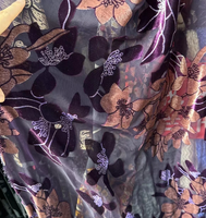 Polyester Coton Soie Velours Ignifuge Drapé Draperie Voile Drap de lit Jacquard Rideau Occultant Velours Burnout Tissu