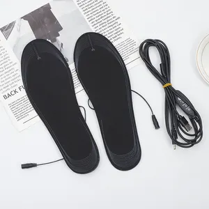 Insoles pemanas elektrik 5V 2A Usb, Item OEM sol pemanas cocok untuk semua ukuran