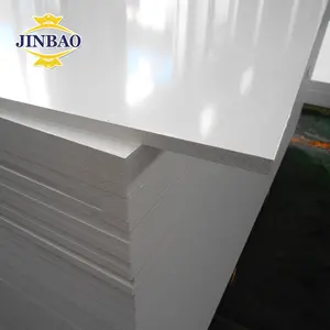 JINBAO manufacturer 8 18 19 미리메터 (high) 저 (density 건설 hard strong formwork 4x8ft 4x6ft 야외 anti UV white PVC 폼 board