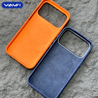 Coque de téléphone en silicone liquide de haute qualité VAWI S113 pour iPhone 15 16 17 18 Pro Max, antichoc, tendance, magnétique, Capa De Celular