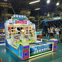 Игровой автомат RongXiang Carnival Booth для аркадных залов, монетоприемник, на двух игроков, настраиваемый размер, английская раскладка, вилка стандарта США, ручное управление, деревянный корпус