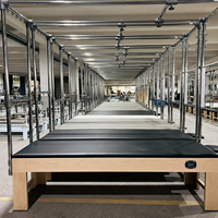 Machine de réformateur de Pilates en bois de chêne trois en  durable pour l'entraînement en studio gymnastique professionnelle