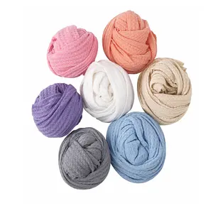 Yeni yenidoğan şapka yumuşak pamuk örme bebek battaniyesi fotoğraf bebek kundak sarma battaniye