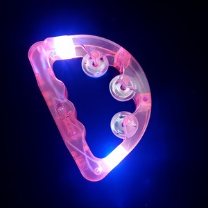 Pandero Musical con Luces LED Intermitentes en Forma de Media Luna y 3 Jingles Metálicos para Fiestas, Conciertos, Bodas - Product Image 5